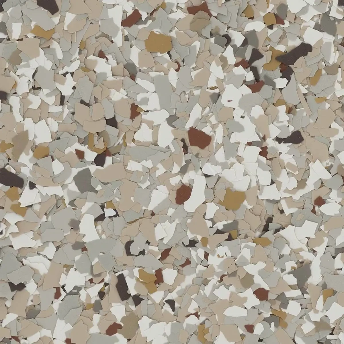 Earth Tone flake blend close-up